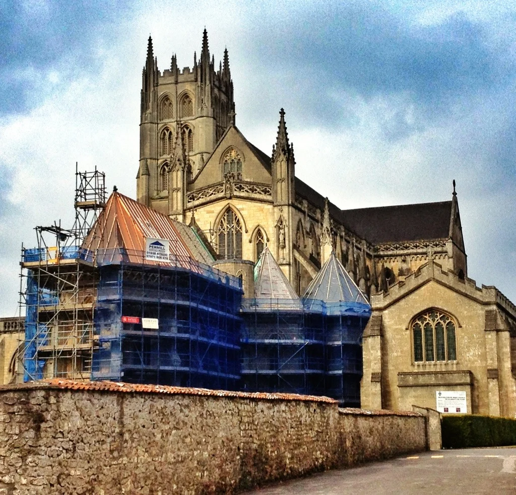Downside Abbey, photographed in the practice’s 2013 project archive